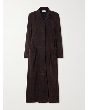 St. Agni Suede Coat - Black