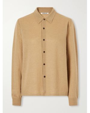 AURALEE Cashmere Cardigan - Natural