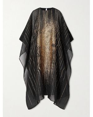 ‎Taller Marmo Venice Kaftan Aus Einer Seidenmischung Mit Fil Coupé - Schwarz