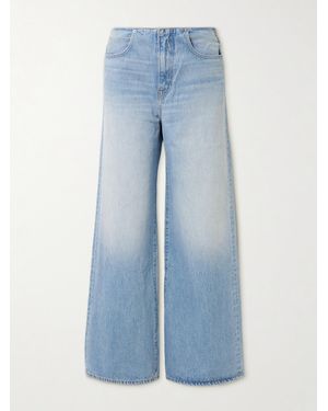SLVRLAKE Denim Naomi High-Rise Wide-Leg Jeans - Blue
