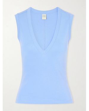 Flore Flore Dewi Organic Cotton Jersey Tank - Blue