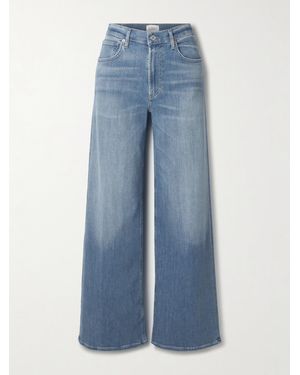 Citizens of Humanity Lyra Long Halbhohe Jeans Mit Weitem Bein - Blau