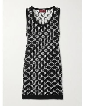Gucci Gg Knit Dress - Black