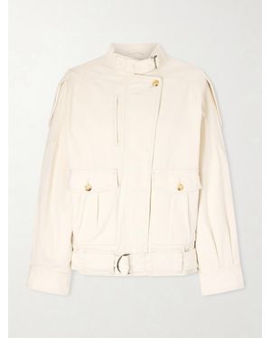Isabel Marant Isalya Belted Denim Jacket - Natural
