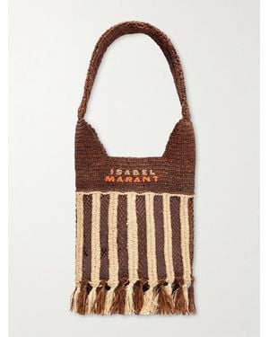 Isabel Marant Praia Raffia Tote Bag - White