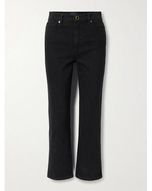 KHAITE Abigail High-Rise Straight-Leg Jeans - Black
