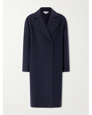 Stella McCartney Double-Breasted Wool Coat - Blue