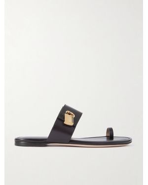 Tom Ford Zehensandalen Aus Leder Mit Verzierung - Weiß