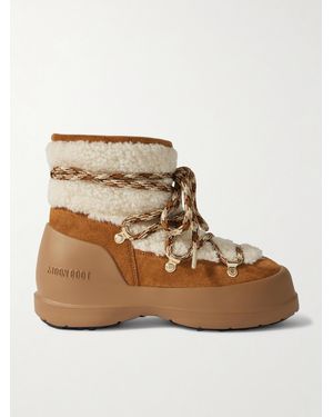 Moon Boot Luna Shearling Snow Boots - Natural