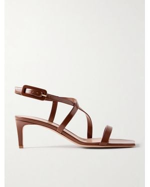 Gianvito Rossi Lindsay 55 Leather Sandals - Brown