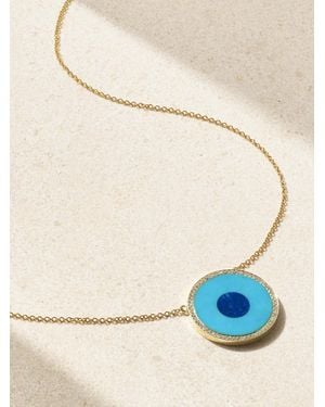 Jennifer Meyer Evil Eye 18-Karat Multi-Stone Necklace - Natural