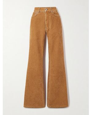 Rabanne High-Rise Flared Jeans - Brown