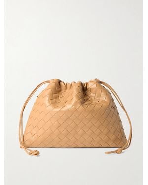 Bottega Veneta Dustbag Intrecciato Leather Pouch - Natural