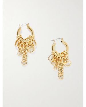Laura Lombardi Sabbia-Plated Hoop Earrings - Metallic