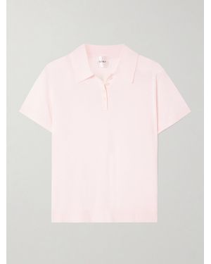 Leset James Merino Wool Polo Shirt - Pink