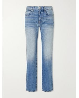 SLVRLAKE Denim Isabel Low-Rise Straight-Leg Jeans - Blue