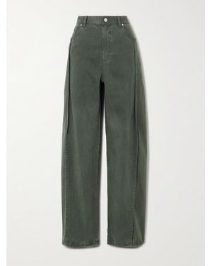 Tibi Stretch-Twill Pants - Green