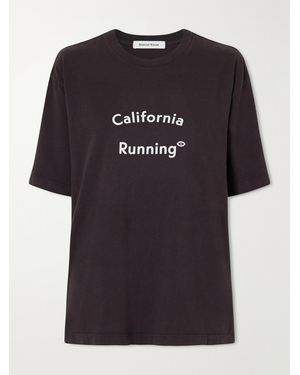 District Vision California Printed Cotton-Jersey T-Shirt - Black
