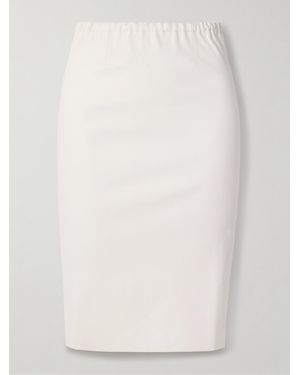 Stouls Gilda Leather Skirt - White