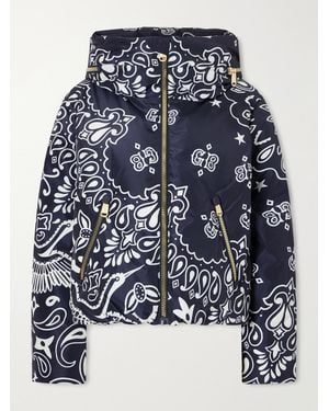 Goldbergh Kyoki Paisley-Print Shell Ski Jacket - Blue