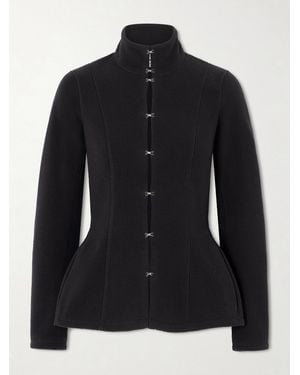 Colleen Allen Paneled Fleece Jacket - Black