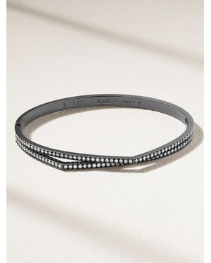 Repossi Antifer 18-Karat Blackened Diamond Bracelet - Neutre