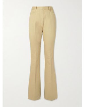 Tom Ford Cotton-Moleskin Straight-Leg Trousers - Natural