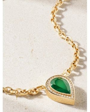 KOLOURS JEWELRY 14-Karat, Emerald And Diamond Necklace - Natural