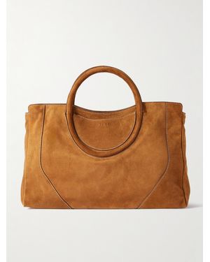 STAUD Maude Suede Tote - Brown