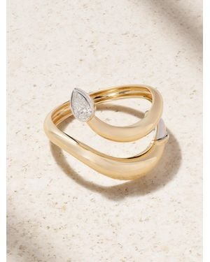 L'Atelier Nawbar Boa Small 18-Karat Diamond Ring - Natural