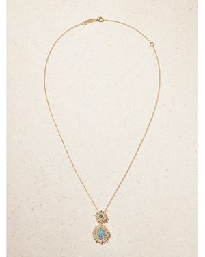 Suzanne Kalan 18-Karat, Opal And Diamond Necklace - Natural