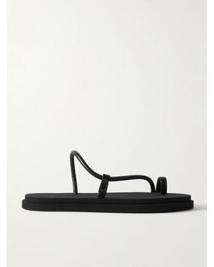 Emme Parsons Bari Pool Leather Sandals - Black