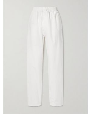 Interior The Nicola Hose Mit Geradem Bein Aus Baumwollpopeline - Weiß