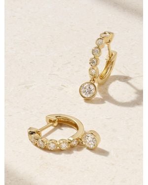 Anita Ko Huggies 18-Karat Diamond Hoop Earrings - Natural