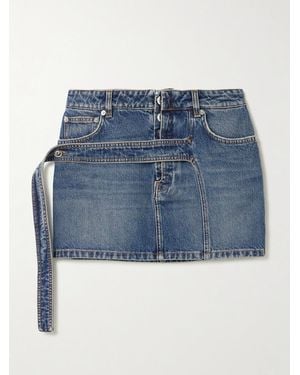 Jean Paul Gaultier Denim Mini Skirt - Blue