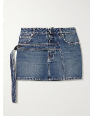 Jean Paul Gaultier Mini-Jeansrock - Blau