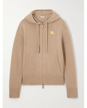 Burberry Kapuzenpullover Aus Einer Kaschmir-Wollmischung - Natur