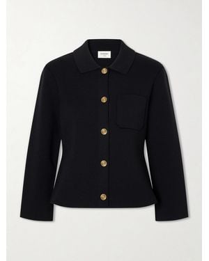 Saint Laurent Wool Statement Jacket - Blue