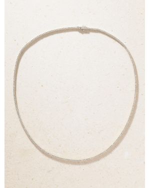 STONE AND STRAND The Essential Dainty 14-Karat Diamond Tennis Necklace - Natural