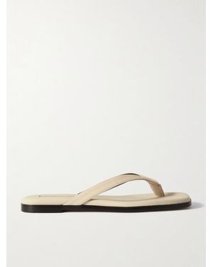 Emme Parsons Meta Leather Flip Flops - Natural