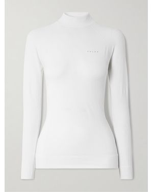 FALKE Maximum Warm Stretch-Jersey Turtleneck Top - White
