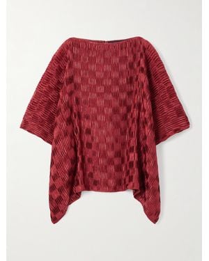 ‎Dima Ayad Oberteil Aus Plissiertem Satin - Rot