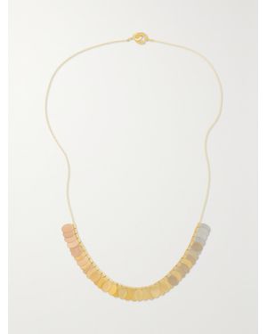 Sia Taylor Songbird 18-Karat, 22-Karat Rose, 24-Karat And Platinum Necklace - Natural