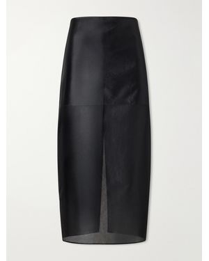 Almala Kiana Organza Midi Skirt - Black