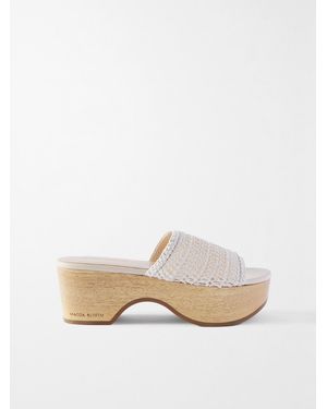Magda Butrym Crocheted Platform Clogs - Multicolour