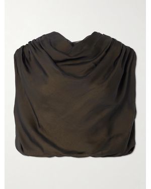 Kallmeyer Haut En Voile De Soie À Drapés Et À Fronces Naia - Noir