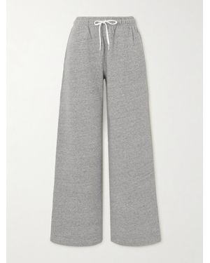 Polo Ralph Lauren Pantalon De Survêtement Large En Jersey De Coton Mélangé À Broderie - Gris