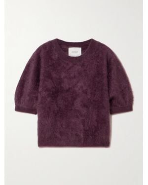 Lisa Yang Juniper Brushed Cashmere Jumper - Purple