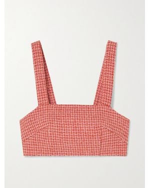 Racil Helena Wool-Tweed Bra Top - Orange