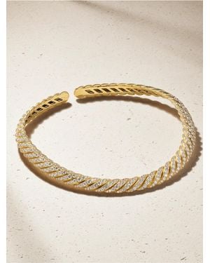 David Yurman Sculpted Cable 18-Karat Diamond Necklace - Natural